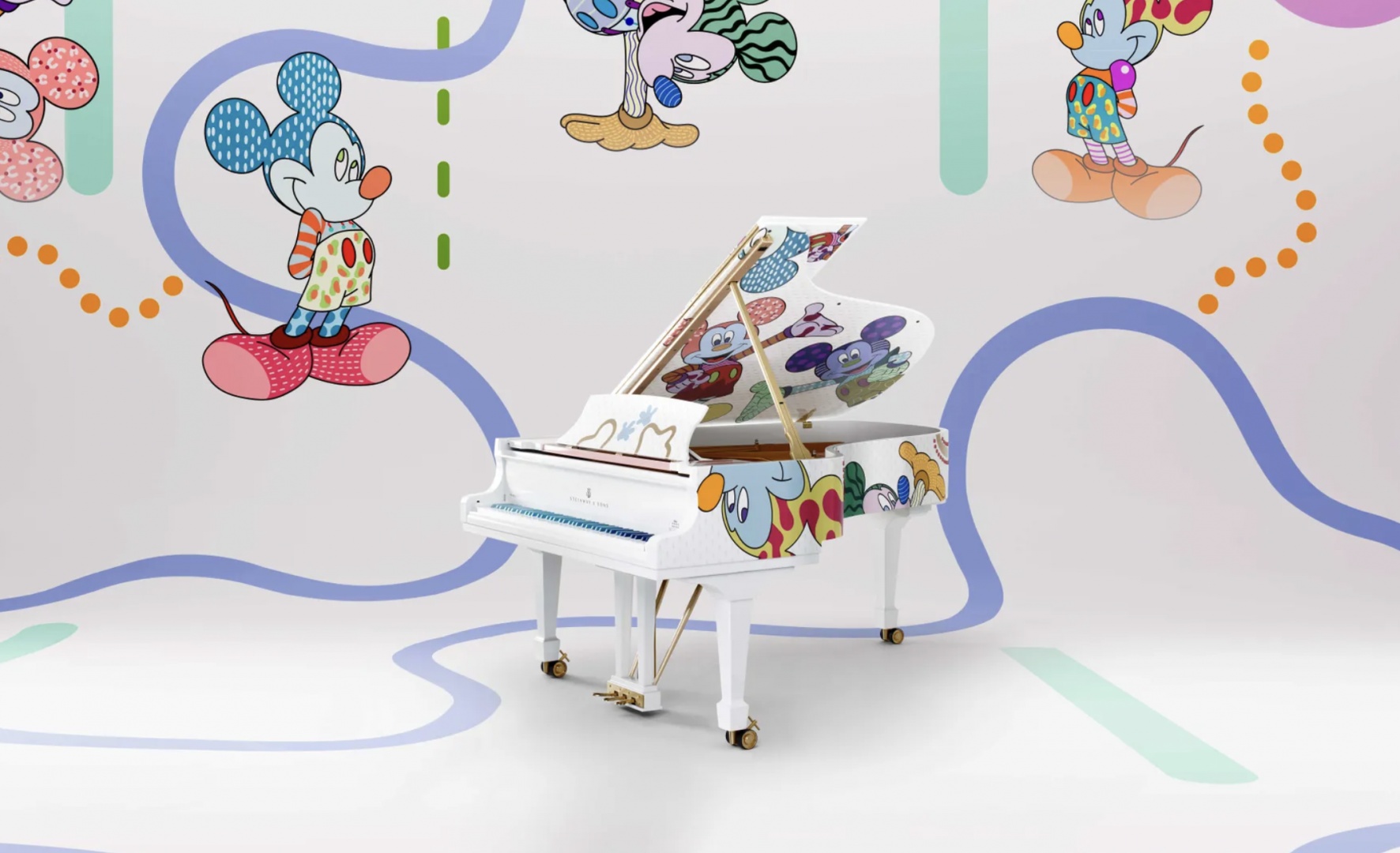 Елена Сальмистраро переосмыслила рояль Steinway & Sons в стилистике Disney