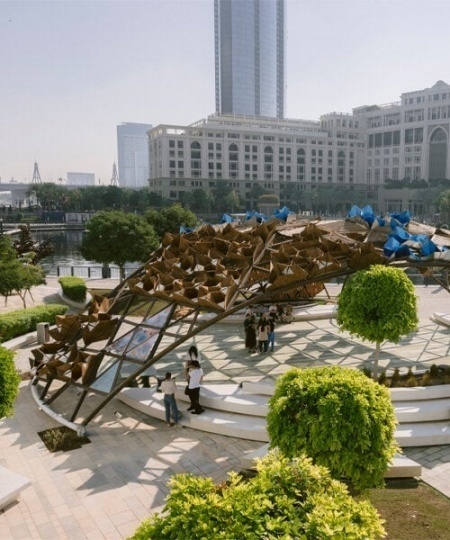 Архитектурный павильон в Дубае формирует «межвидовую среду обитания»