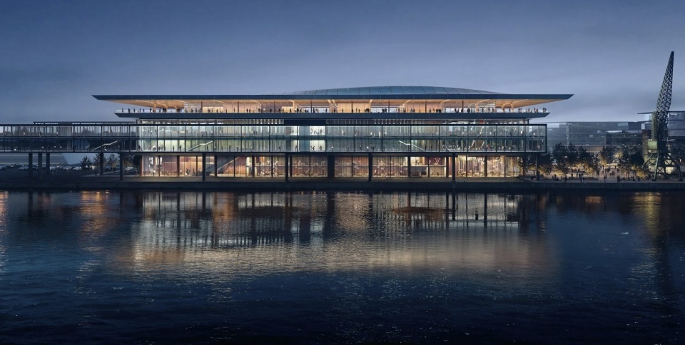 Zaha Hadid Architects превратят склад в Риге в паромный терминал