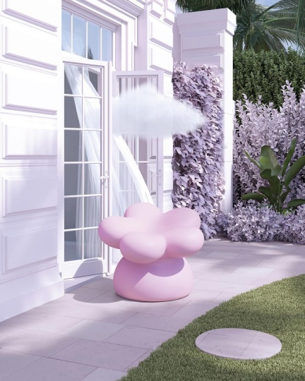 Gufram и Supertoys Supertoys создали забавное сиденье в виде цветка