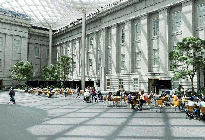 Kogod Courtyard, архитектор – Норман Фостер