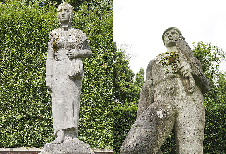 Nordpark, Дюссельдорф, парковые реликты Третьего Рейха, самой большой выставки того времени «Народ созидающий»
