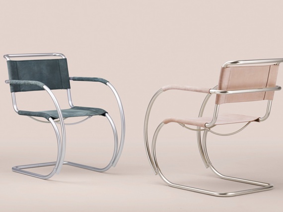 Австрийский бренд THONET перевыпустил стулья Миса ван дер Роэ