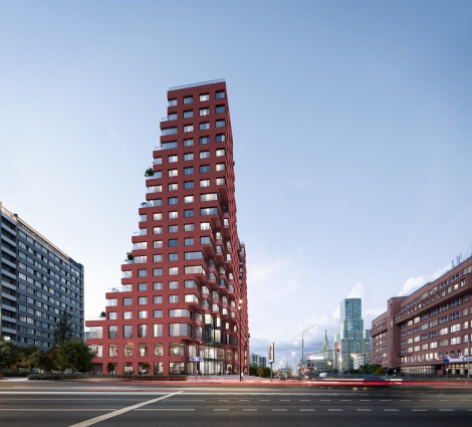 ГК «Основа» и бюро MVRDV представили проект комплекса апартаментов RED7