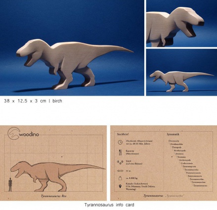 Тобиас Нойкамм создает деревянных динозавров