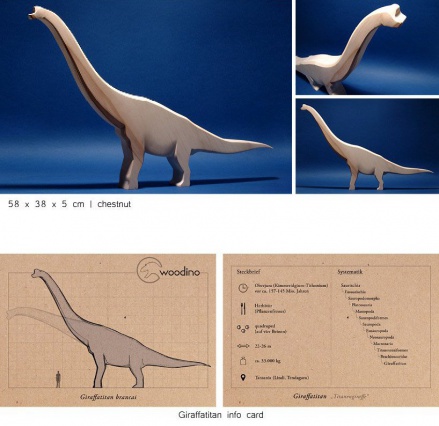 Тобиас Нойкамм создает деревянных динозавров