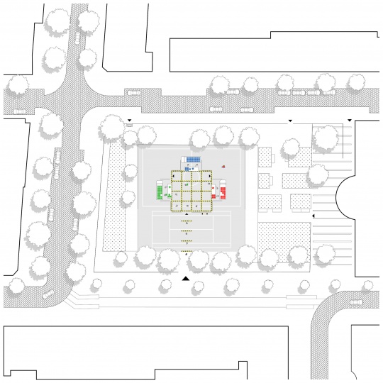 Shift Architecture Urbanism спроектировала модель рынка с социальным дистанцированием