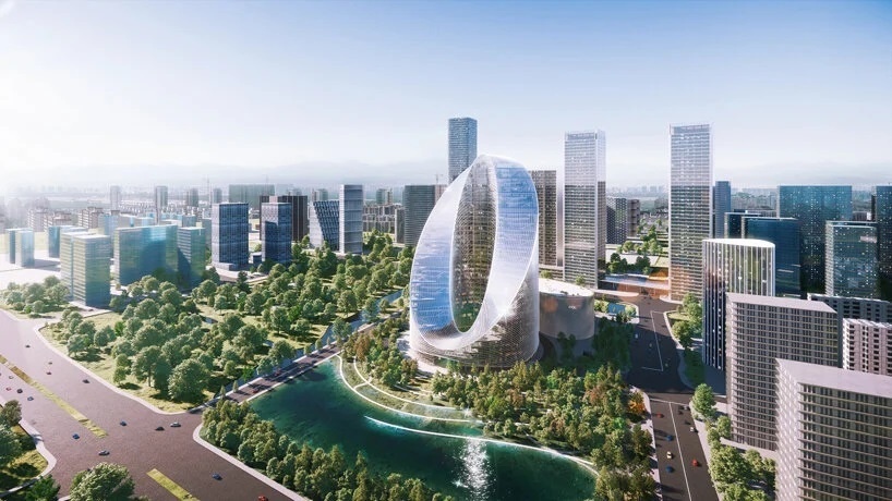 BIG представляет O-Tower – петлеобразную штаб-квартиру OPPO в Ханчжоу