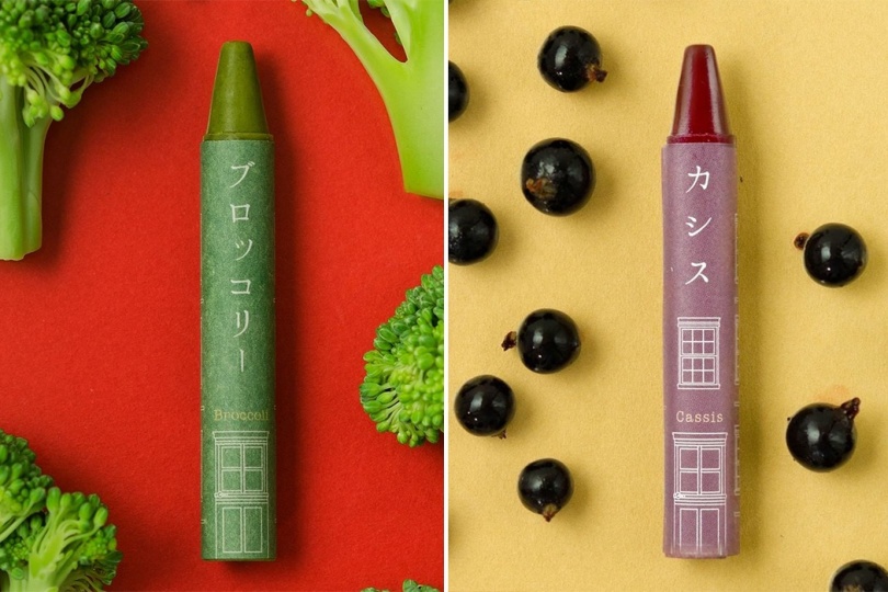 Японский дизайнер создал 100% натуральные цветные мелки из переработанных продуктов